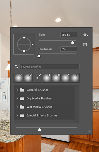 the Brush Tool in Photoshop