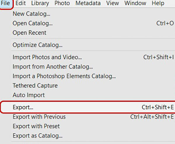 Convert raw images to jpg in Lightroom
