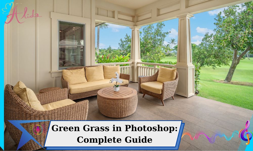 green grass in Photoshop