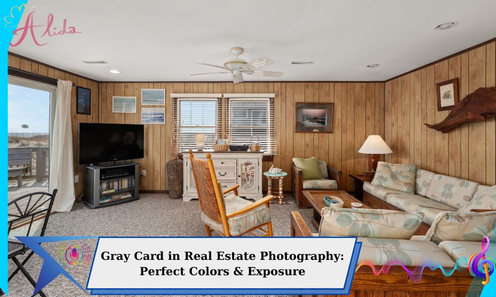 Gray card in real estate photography